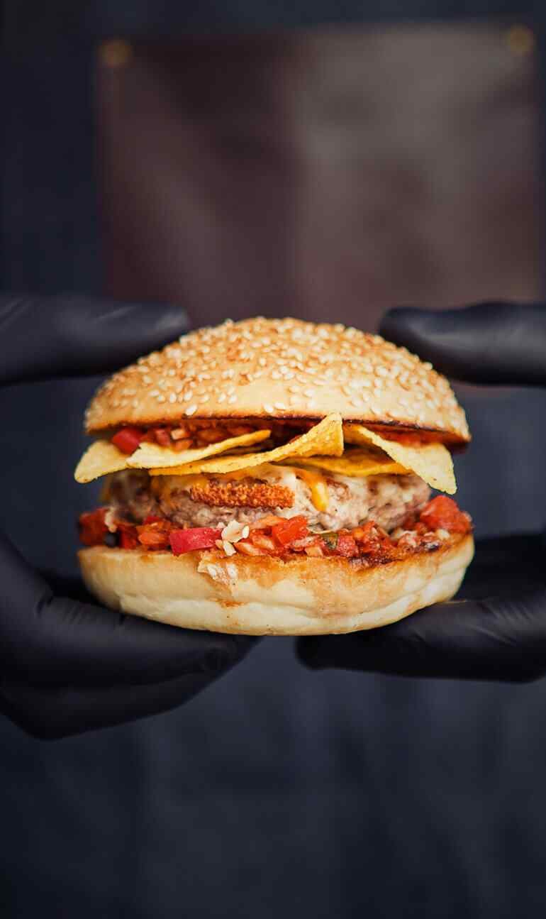 Mexican Nacho Burger